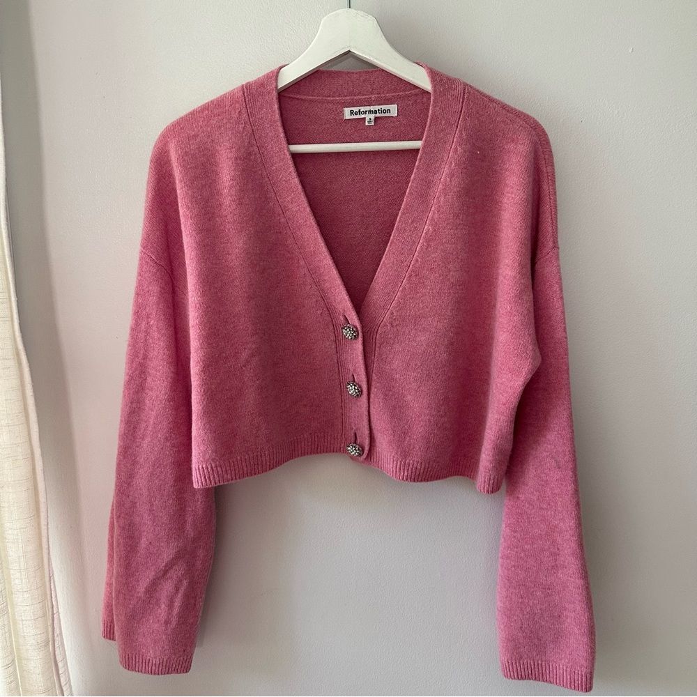 Reformation Val Regenerative Wool Cardigan - Picture 2 of 9